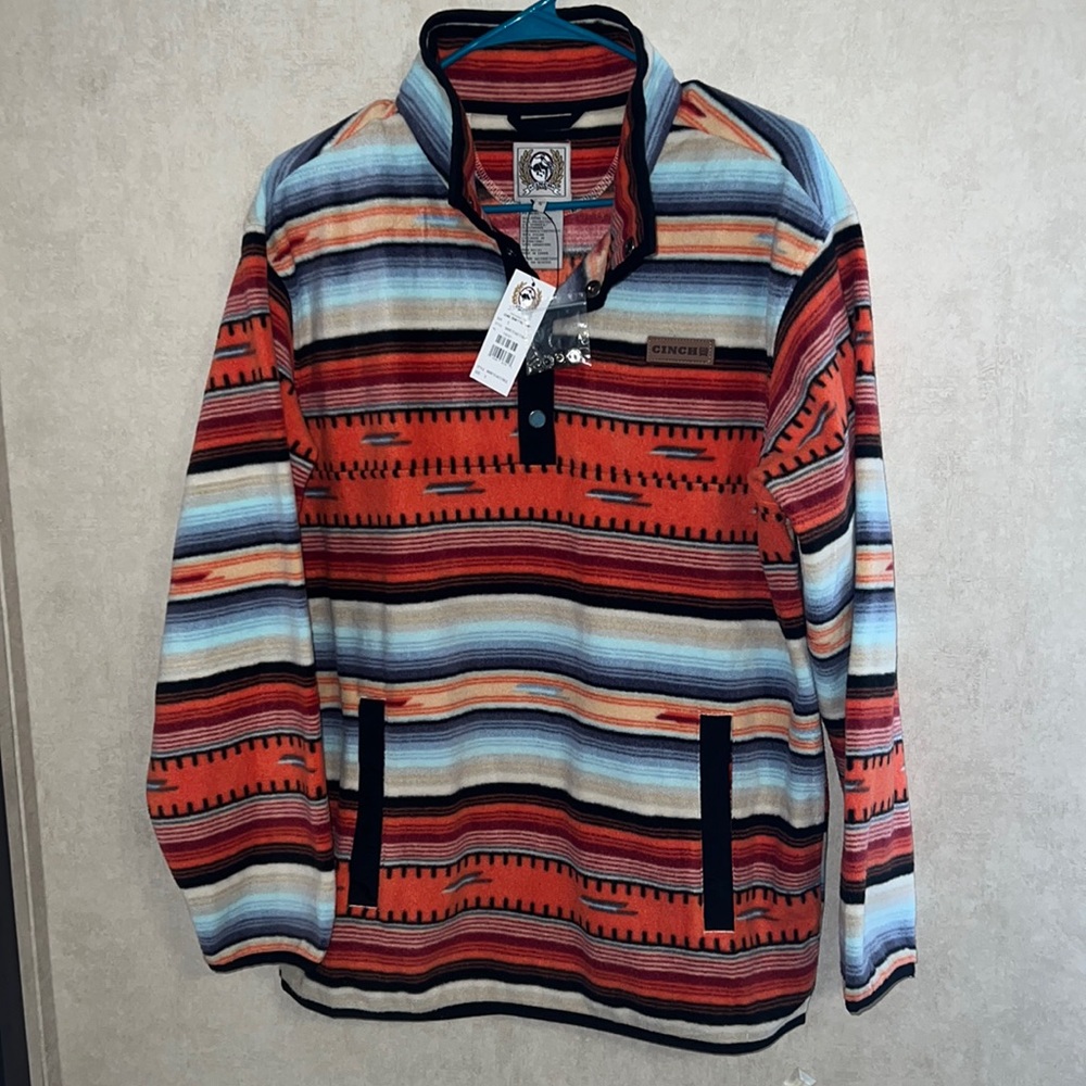 NEW Men’s Cinch Fleece Pullover Small